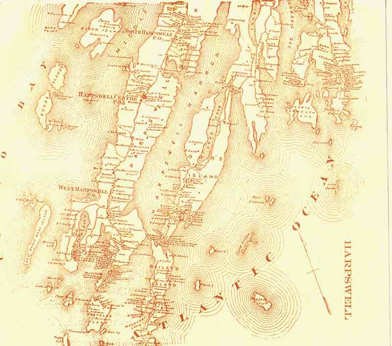 Map of Harpswell 1871